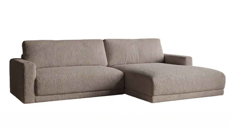 KAWOLA Sofa MARLIN Ecksofa Stoff greige