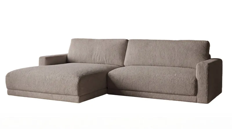KAWOLA Sofa MARLIN Ecksofa Stoff greige