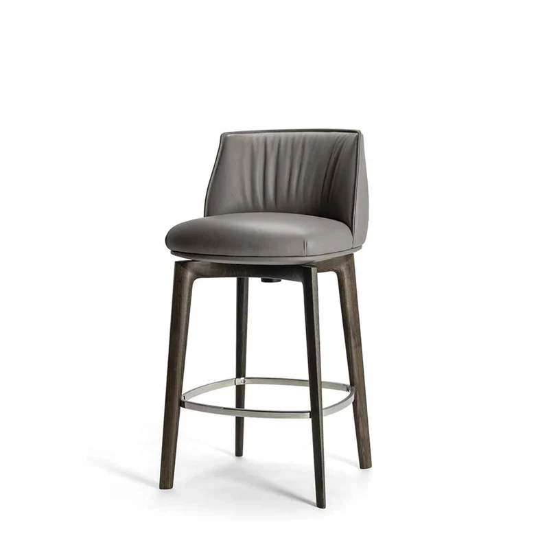 Swivel Stool ARCHIBALD by Jean-Marie Massaud for Poltrona Frau
