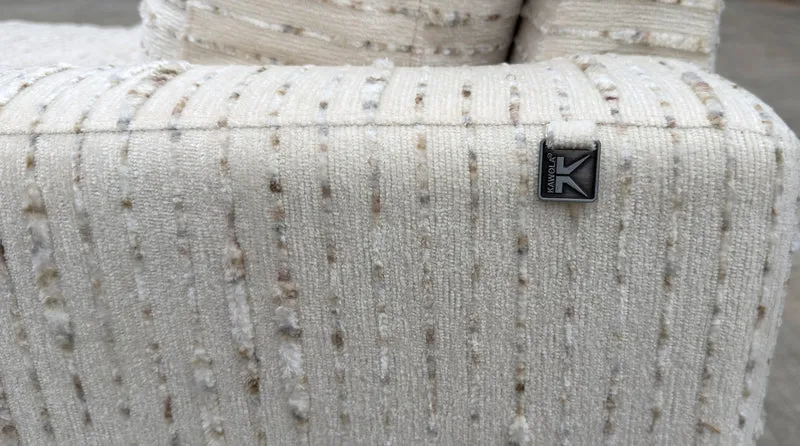 KAWOLA Sofa MARLIN 3-Sitzer Stoff cremeweiß