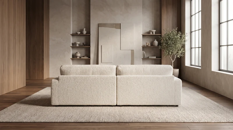 KAWOLA Sofa MARLIN 3-Sitzer Stoff beige
