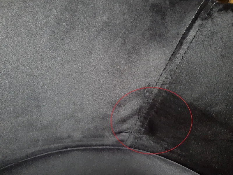 B-Ware KAWOLA Stuhl ZAJA Esszimmerstuhl Velvet grau