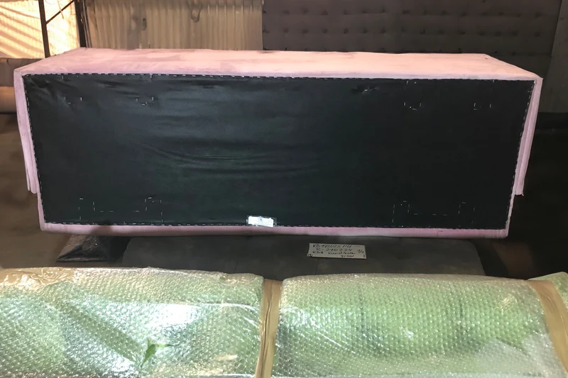 B-Ware KAWOLA Esszimmerbank CHARME Velvet rosa 186cm