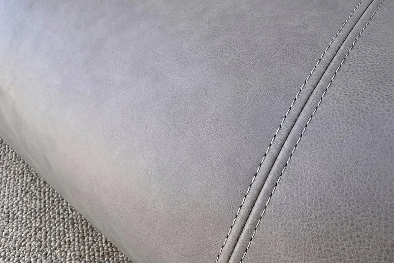 KAWOLA Sofa CELESTE 4-Sitzer Leder grau