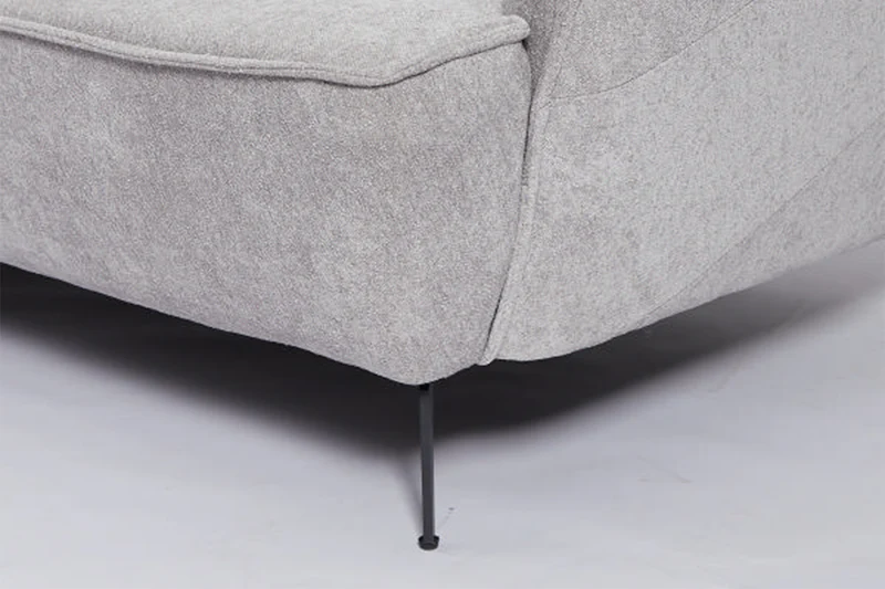 KAWOLA Sofa GARBO Designsofa Stoff grau