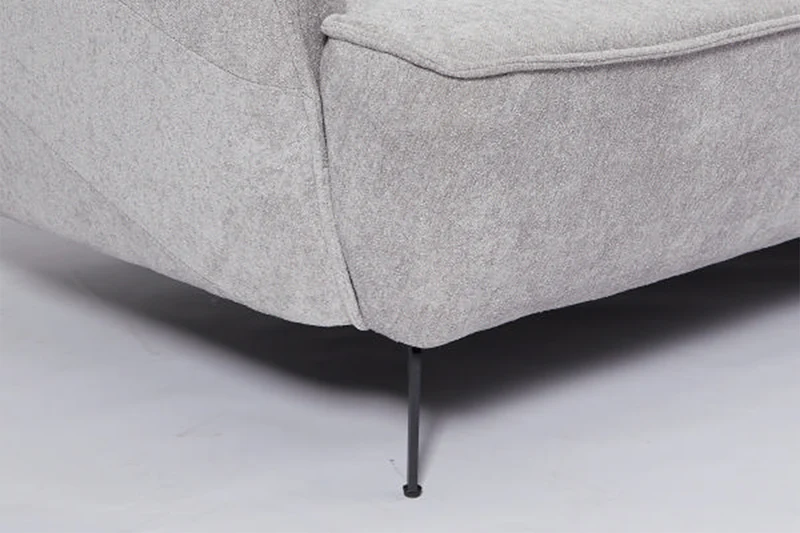 KAWOLA Sofa GARBO Designsofa Stoff grau