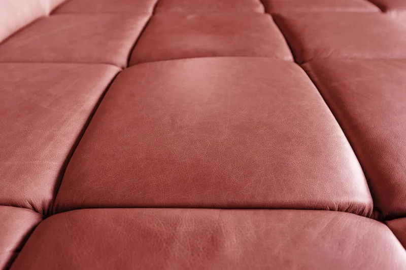 KAWOLA Sofa NELSON Ecksofa Leder rot