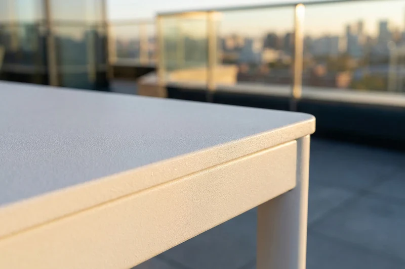 KAWOLA Gartenmöbel Set AMUR 7-tlg. Aluminium cremefarben