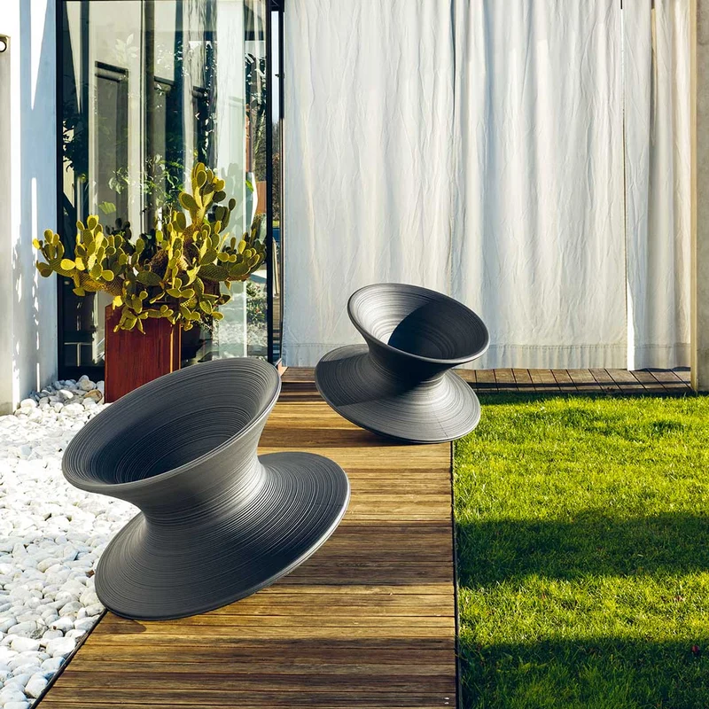 Outdoor Rotating Chair SPUN by Thomas Heatherwick for Magis