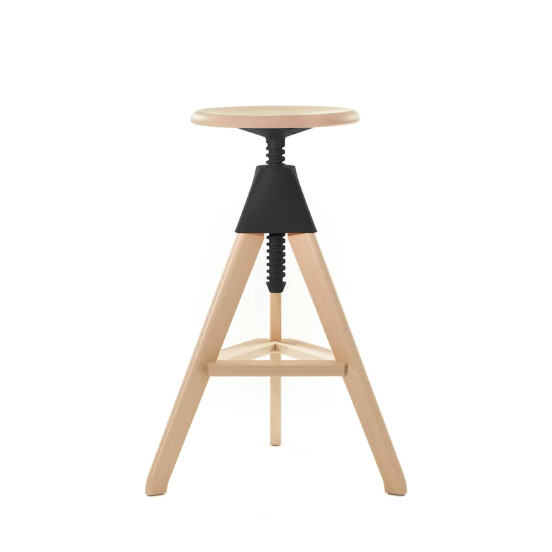 Adjustable Wooden Stool TOM by Konstantin Grcic for Magis