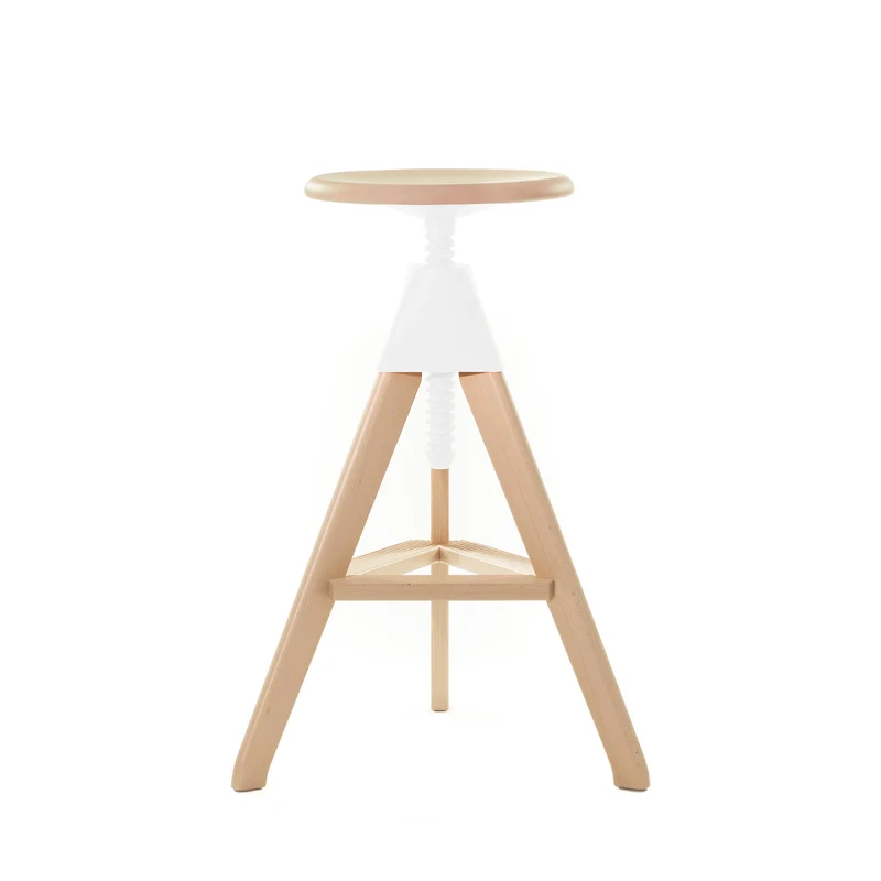 Adjustable Wooden Stool TOM by Konstantin Grcic for Magis