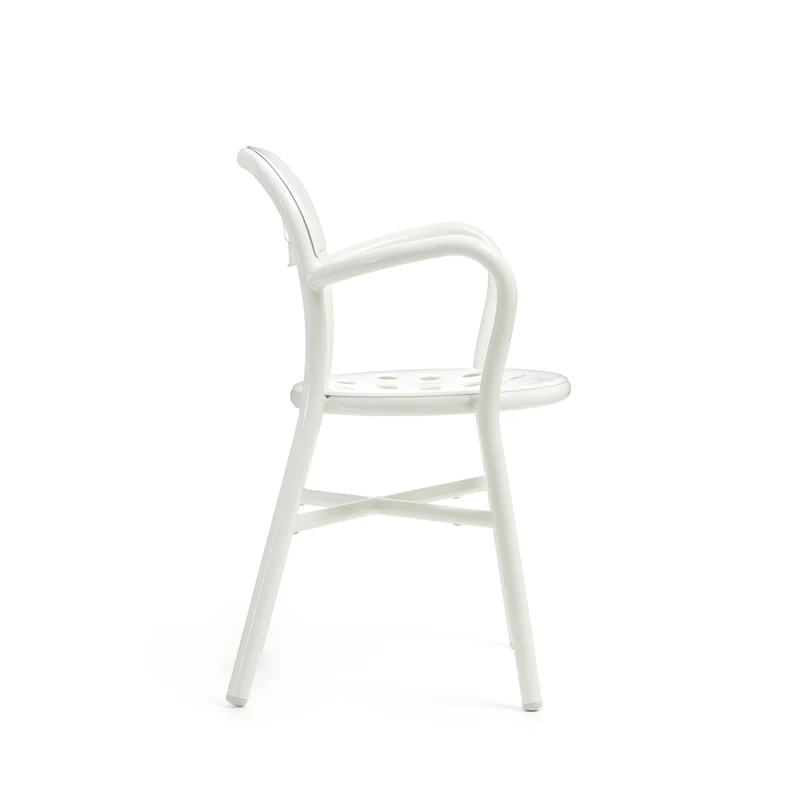 Outdoor Stackable Armrest Chair PIPE by Jasper Morrison for Magis