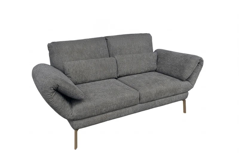 KAWOLA Funktionssofa HOLLY 2-Sitzer Stoff anthrazit