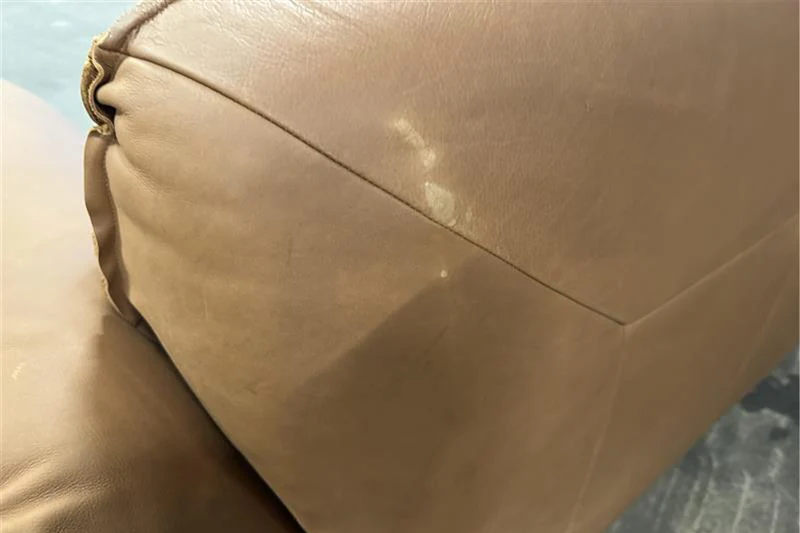 B-Ware KAWOLA Sofa DAVITO 4-Sitzer Megasofa Leder cognac
