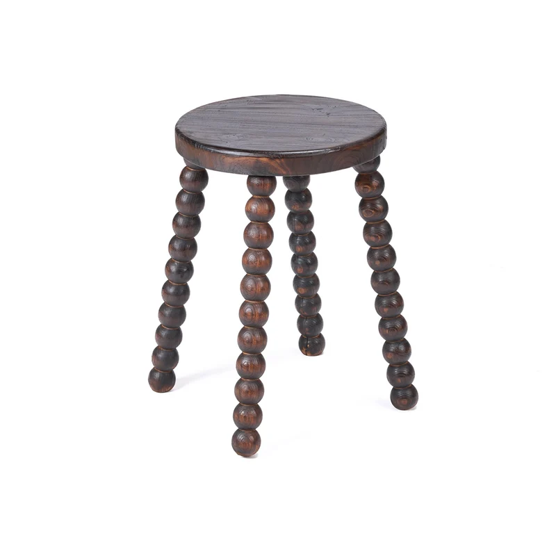 THE DANGO Hocker - Dunkelwalnuss