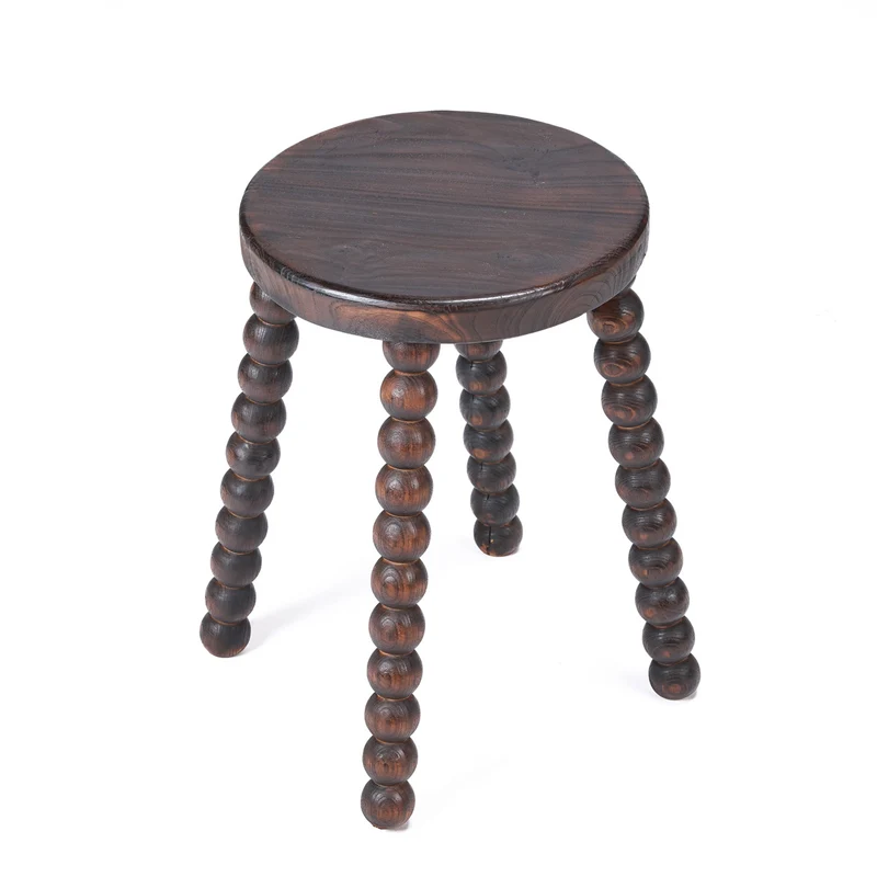THE DANGO Hocker - Dunkelwalnuss