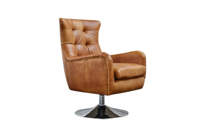 B-Ware KAWOLA Sessel Relexa Leder cognac B/H/T: 69x77x95cm