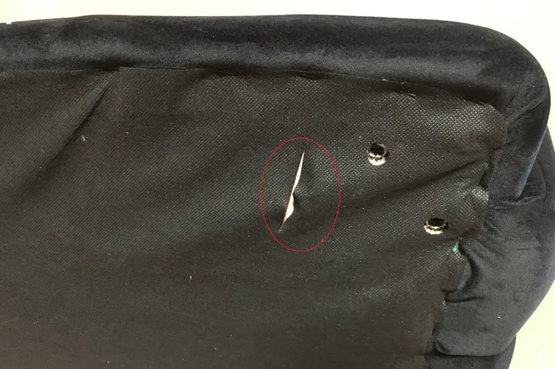 B-Ware KAWOLA Stuhl DEON Esszimmerstuhl Stoff schwarz