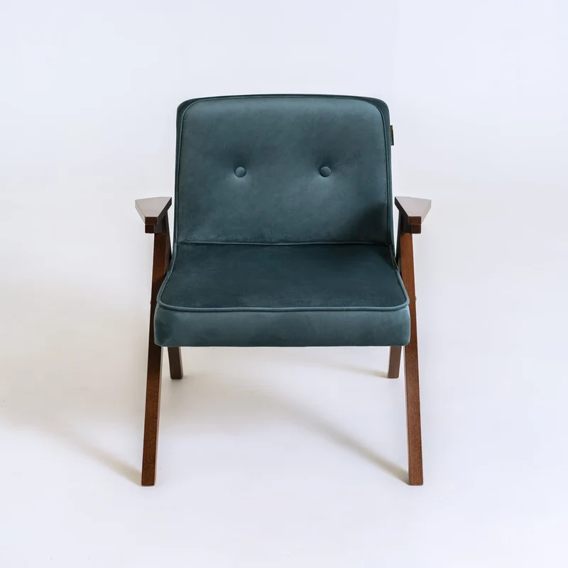 VINC Sessel - Blaubeere - Nussig