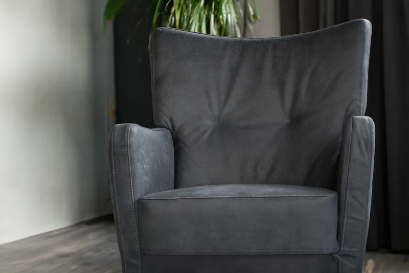 B-Ware KAWOLA Sessel ALINE Drehsessel Sessel Leder schwarz 68x87x72cm (B/H/T)
