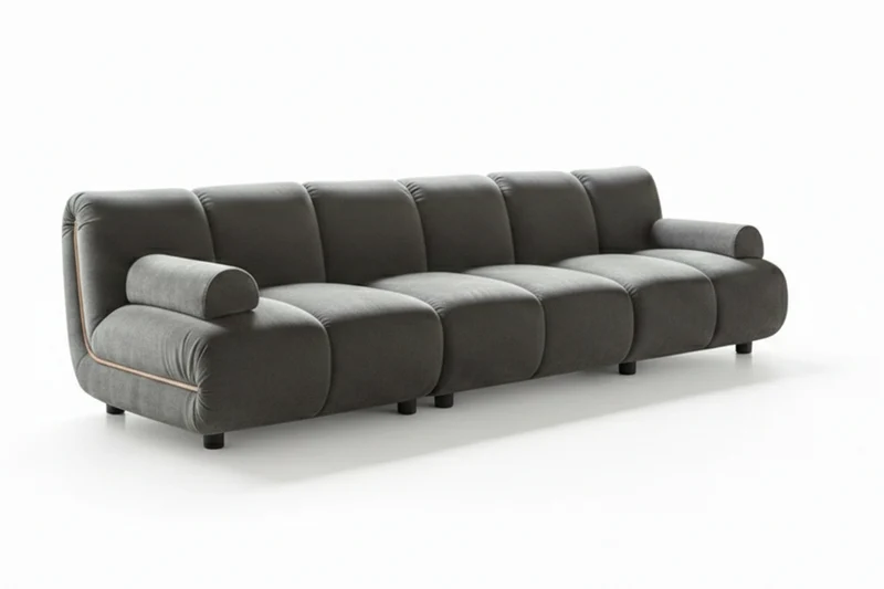 KAWOLA Modulsofa LAYLA 3-Sitzer 3 Module Velvet taupe