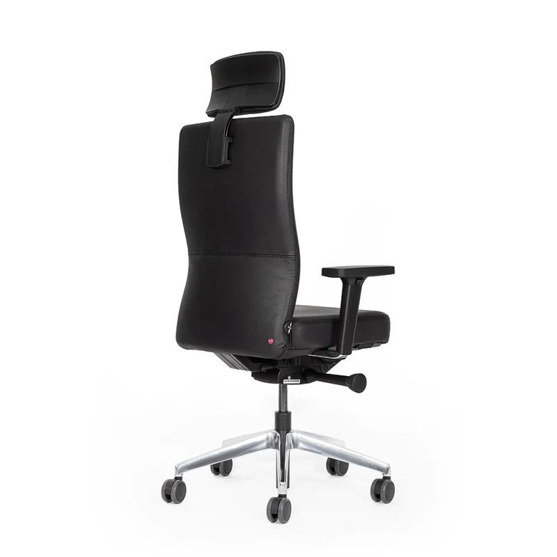 Ergonomischer Bürostuhl Agilis AG10 | Comfort | Leder | mit Kopstütze