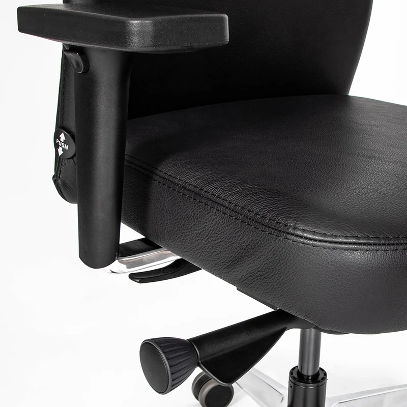 Ergonomischer Bürostuhl Agilis AG10 | Comfort | Leder | mit Kopstütze