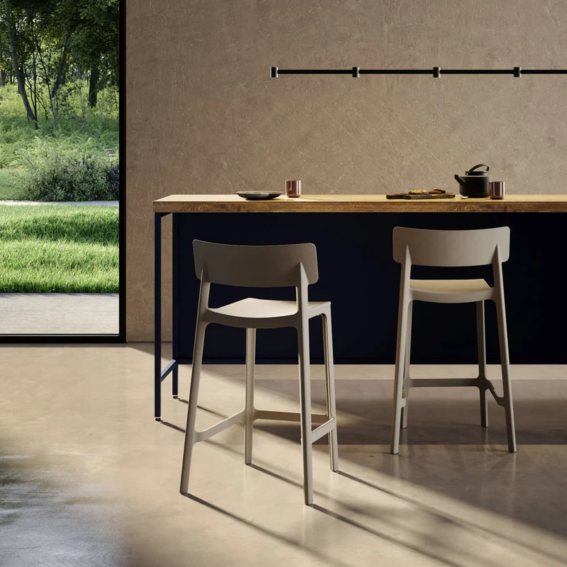 Kastel Klan Barhocker | Tresenstuhl | Barstuhl Kunststoff | Outdoor / Indoor