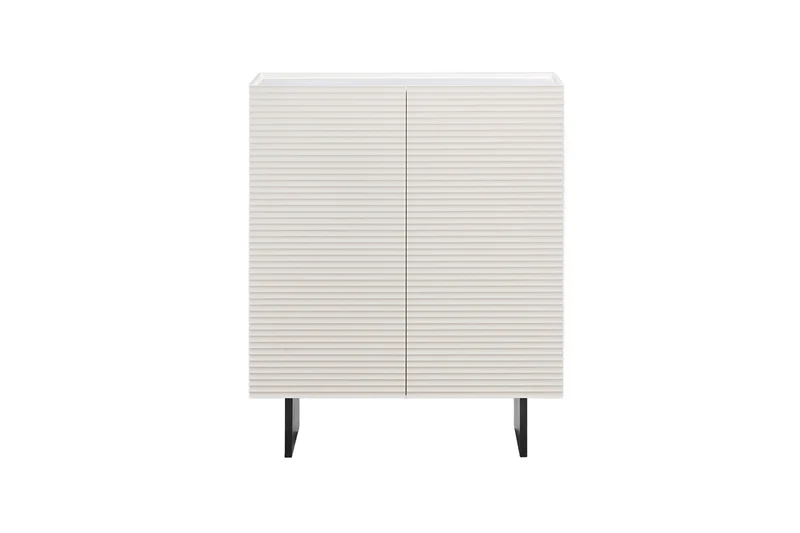 KAWOLA Highboard LYNN 2 Türen lackiert weiß