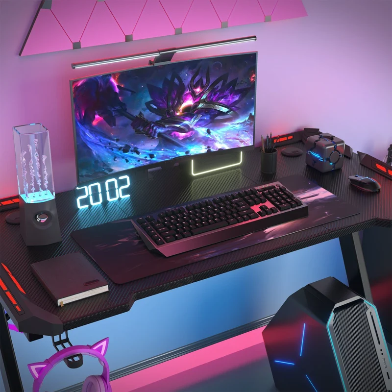 RGB-Gamingtisch mit Z-Gestell