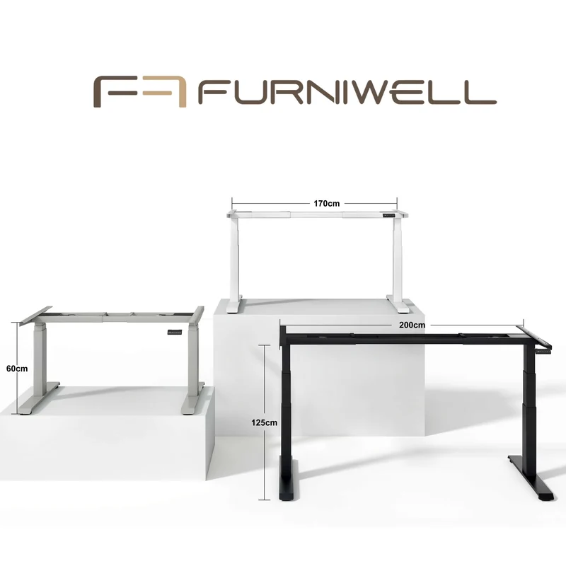 Furniwell Dual Ultra X Pro Höhenverstellbares Tischgestell