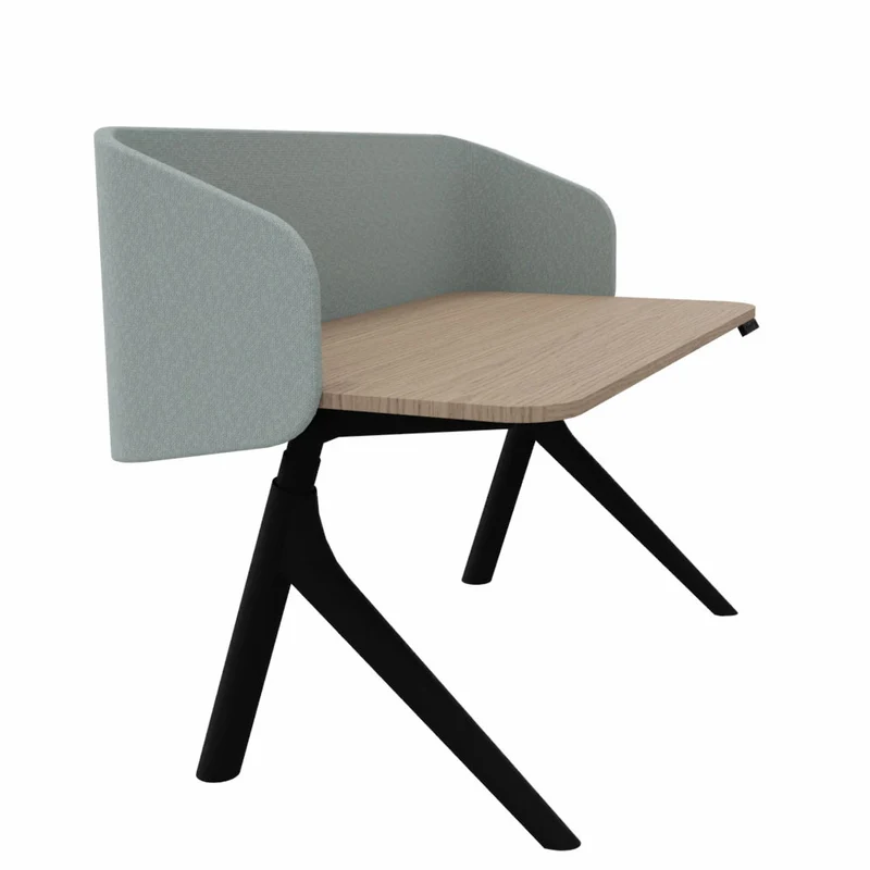 Wiesner Hager furniloop | elektrisch höhenverstellbarer Schreibtisch + Screen | Homeoffice | FlatUp