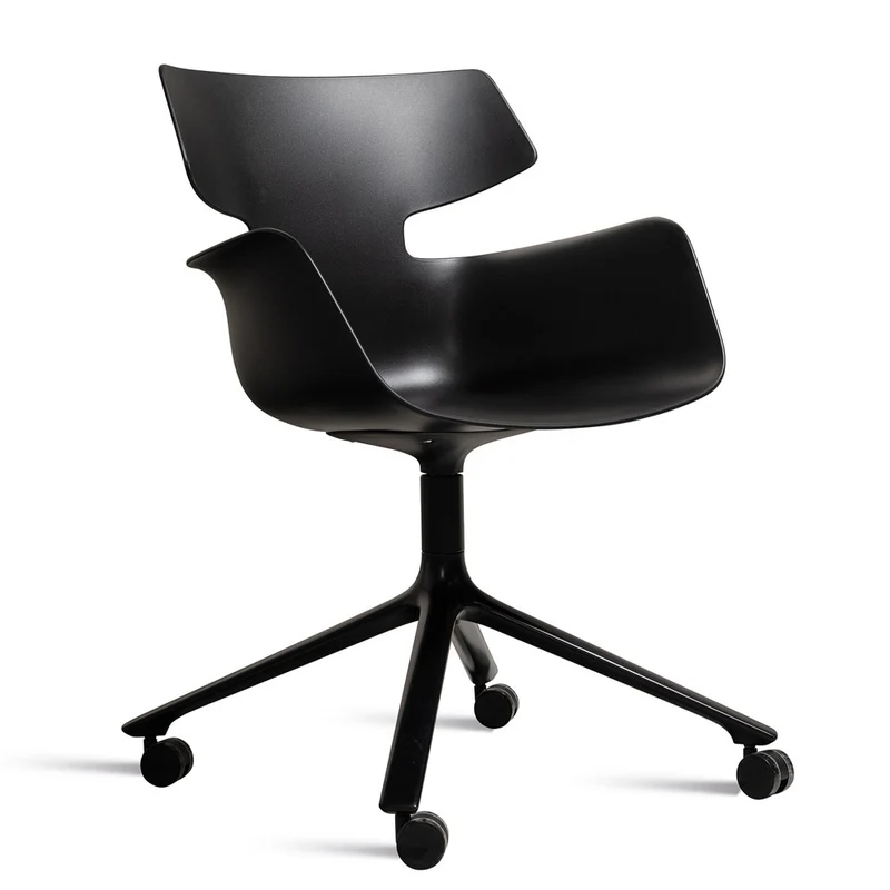 Wiesner Hager bloum | Farbe Schwarz | Besucherstuhl | Konferenzstuhl | Design Sessel
