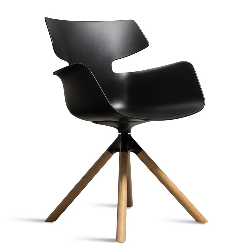 Wiesner Hager bloum | Farbe Schwarz | Besucherstuhl | Konferenzstuhl | Design Sessel