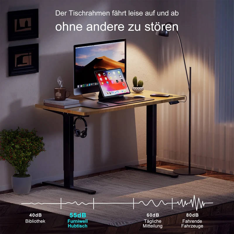 V2 Ultra Pro Elektrisch Höhenverstellbarer Schreibtisch mit Doppelmotor