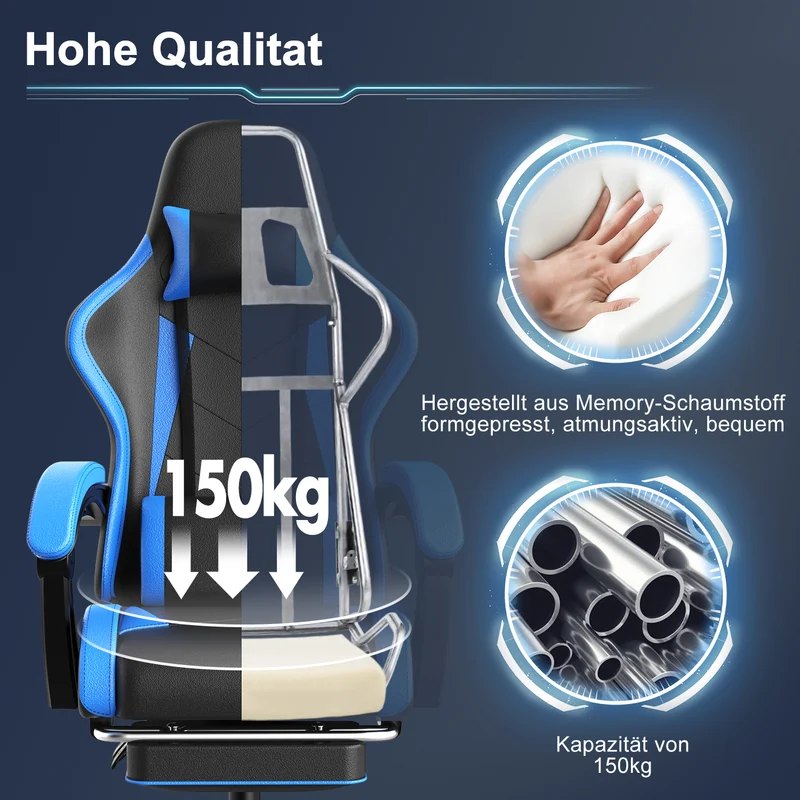 Klassischer Ergonomischer Gaming Stuhl