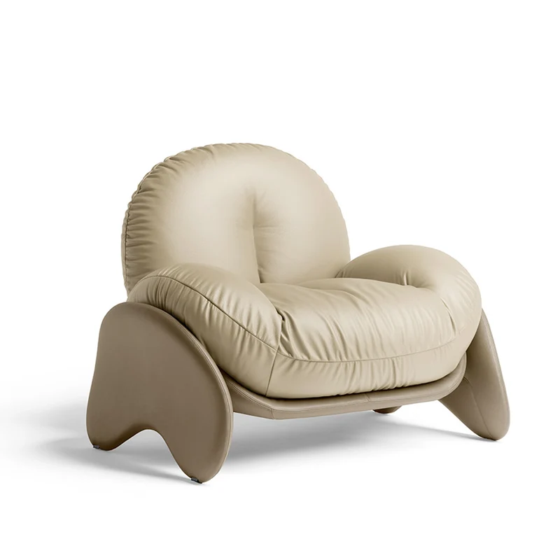 Leather Armchair SQUASH by Faye Toogood for Poltrona Frau