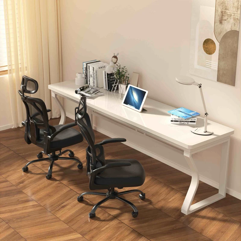 Furniwell Klassischer Ergonomischer Bürostühl mit Verstellbarer hoher Rücken