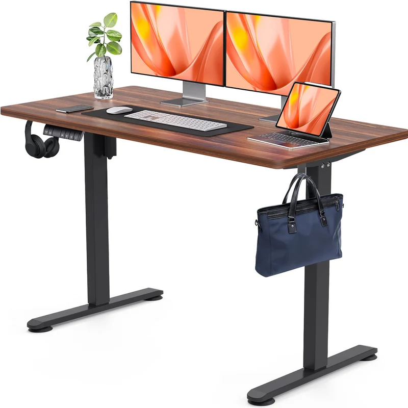 Elektrisch Höhenverstellbarer Schreibtisch 120X60 cm mit voller Arbeitsfläche
