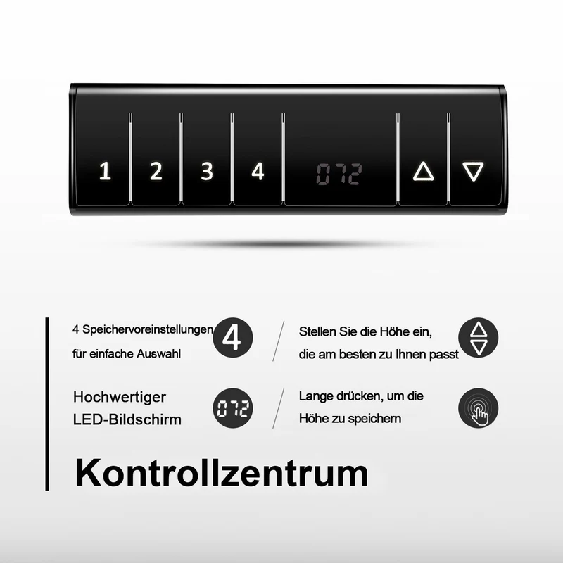 Elektrisch Höhenverstellbarer Schreibtisch 140X70 cm