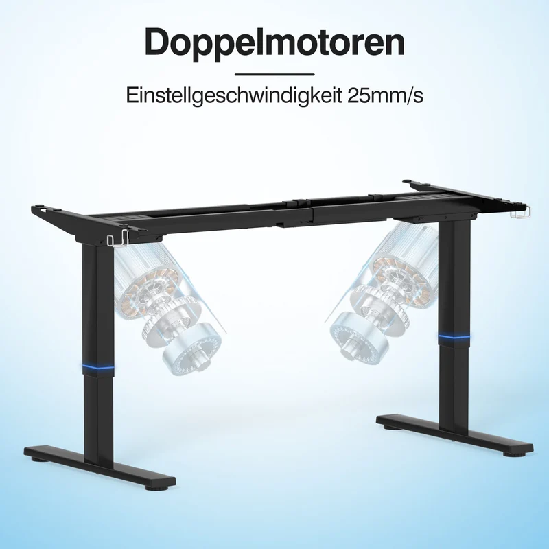 Doppelmotor Höhenverstellbares Tischgestell