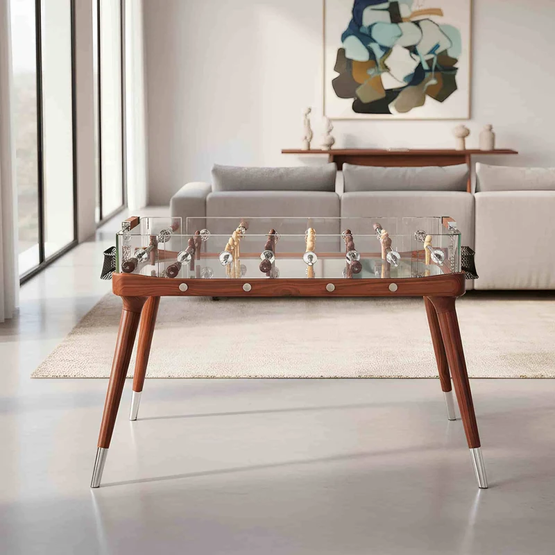 Wood Foosball Table 90°MINUTO CLASSIC by Adriano Design for Teckell