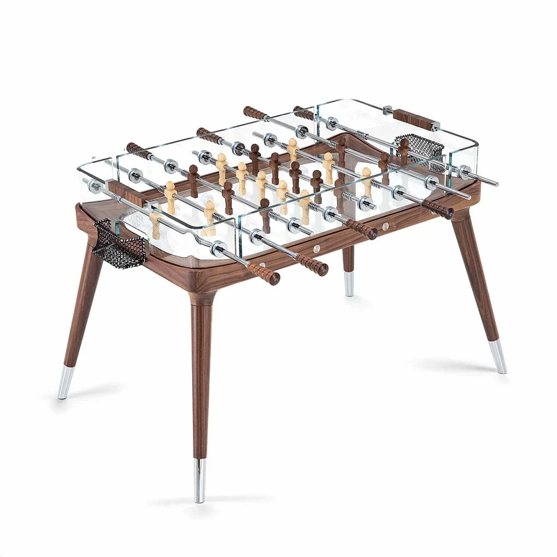 Wood Foosball Table 90°MINUTO CLASSIC by Adriano Design for Teckell