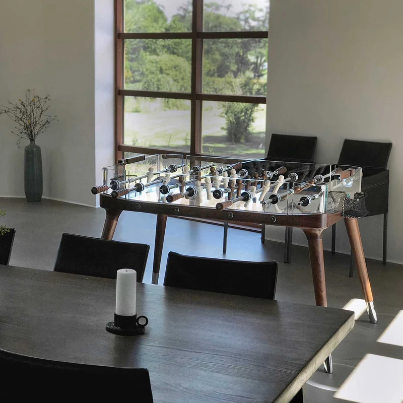 Wood Foosball Table 90°MINUTO CLASSIC by Adriano Design for Teckell