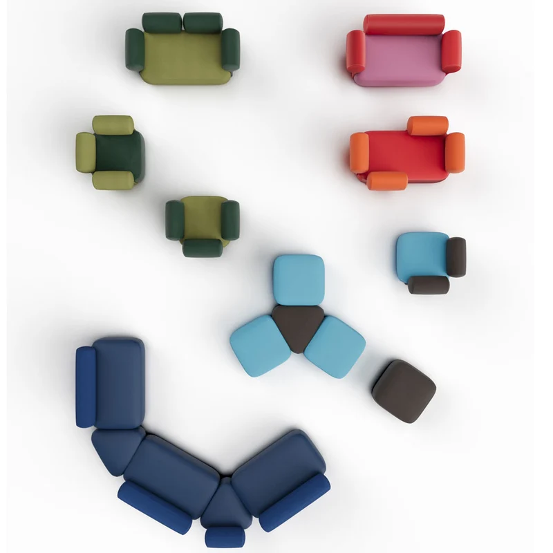 Klipper Lounge 2-Sitzer Sofa Kastel – Design Loungesofa | Sofasystem für moderne Kommunikationszonen