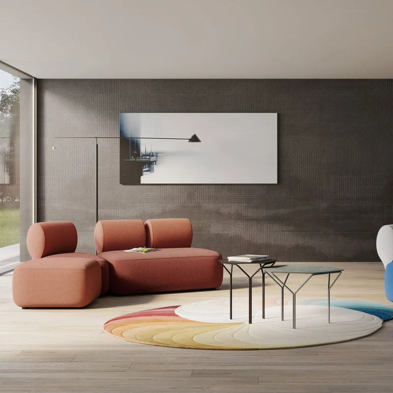 Klipper Lounge 2-Sitzer Sofa Kastel – Design Loungesofa | Sofasystem für moderne Kommunikationszonen