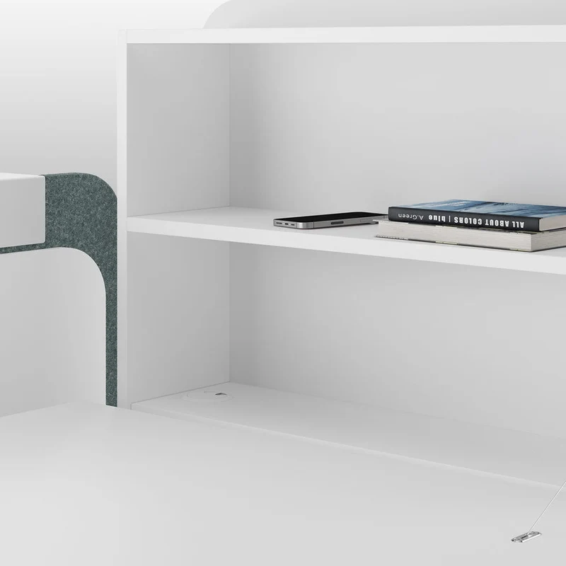 FLATup Schreibtisch FM Sekretär - Home Office Schreibtisch - Mobil auf Rollen