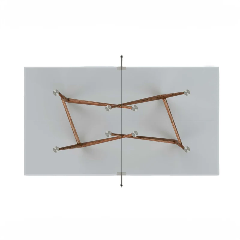 Glass Tennis Table EFFETTO 71 by Adriano Design for Teckell