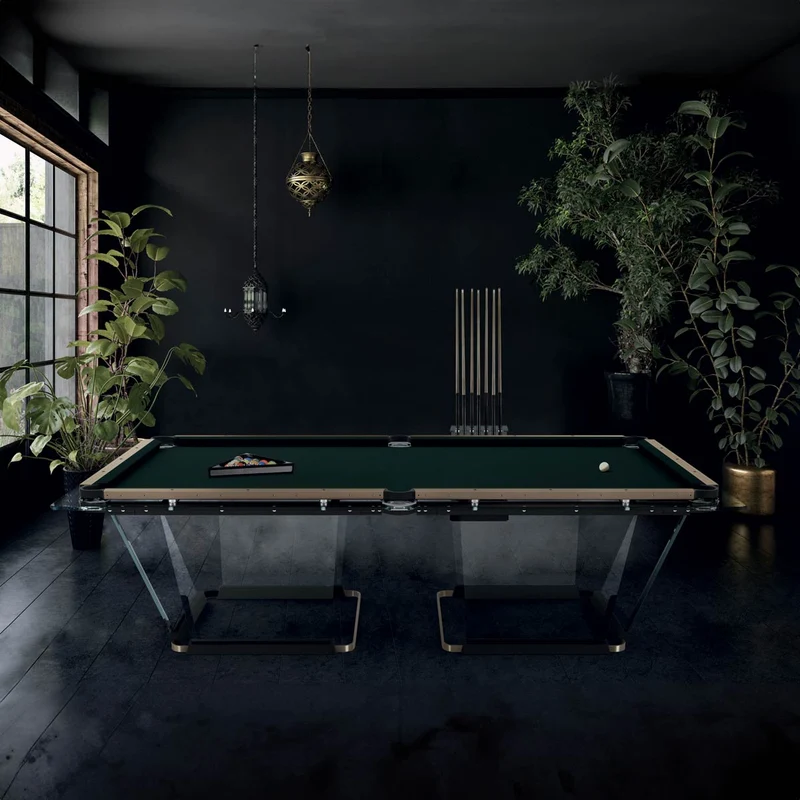 Glass Pool Table T1.1 Bronze by Marc Sadler for Teckell