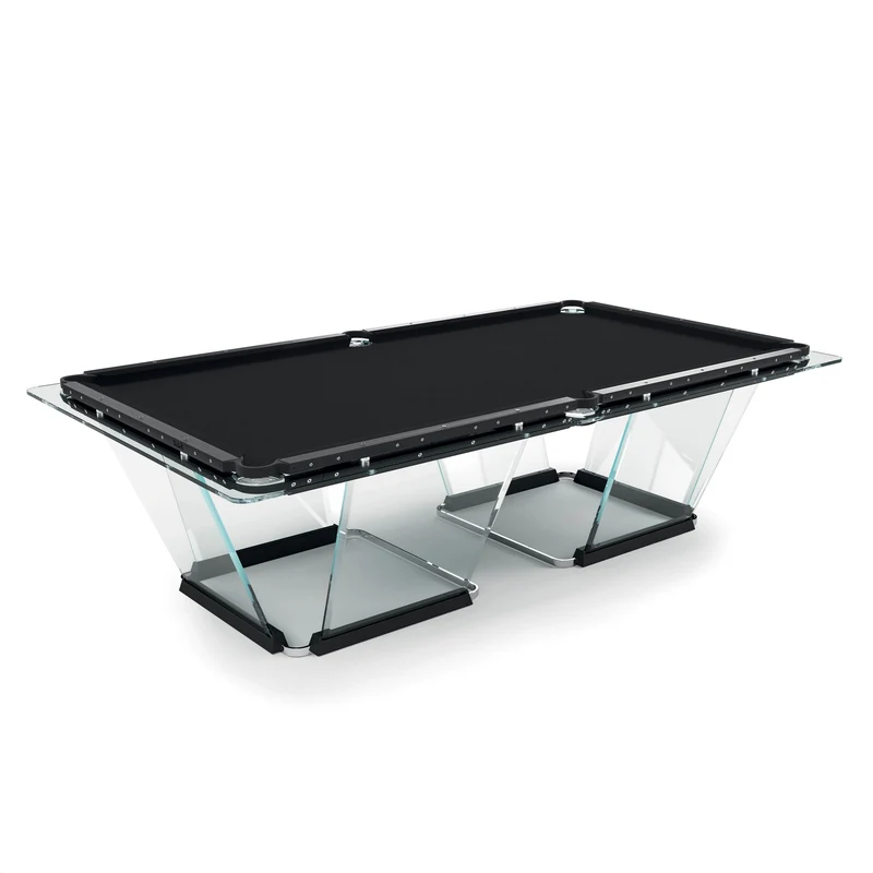 Glass Pool Table T1.1 Black by Marc Sadler for Teckell
